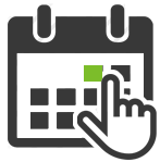 select a date and time